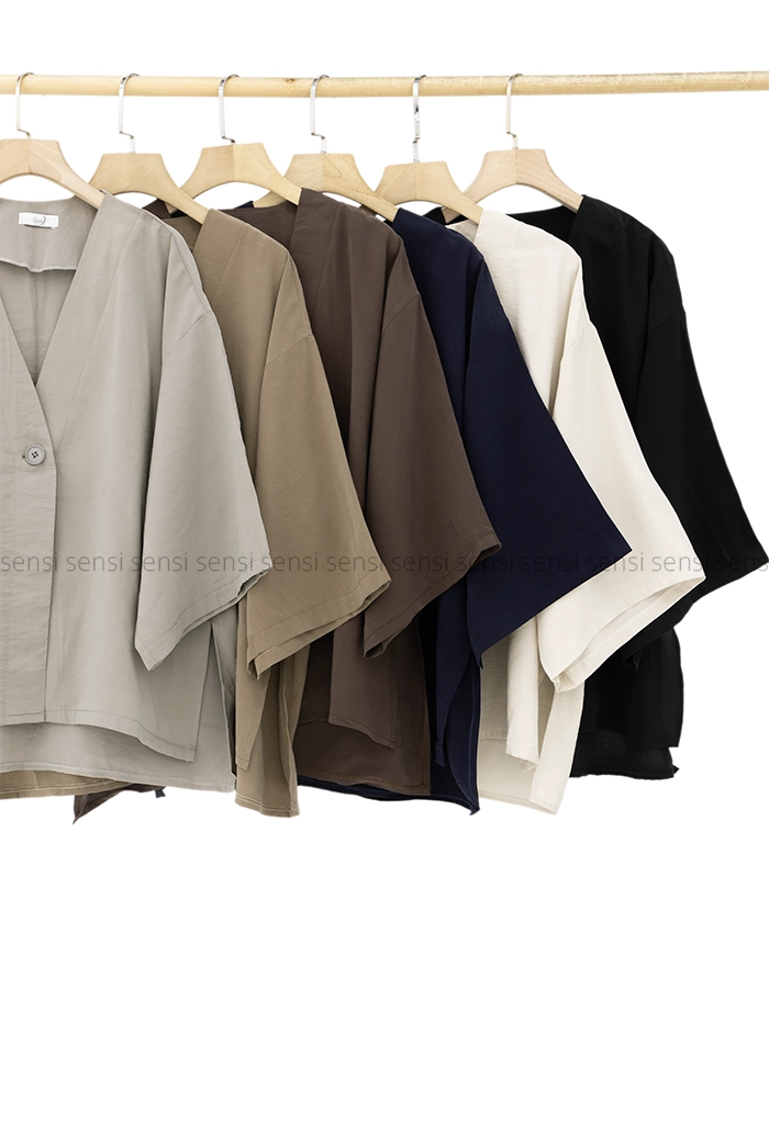 شومیز بغل چاک پری مودال کد1005347